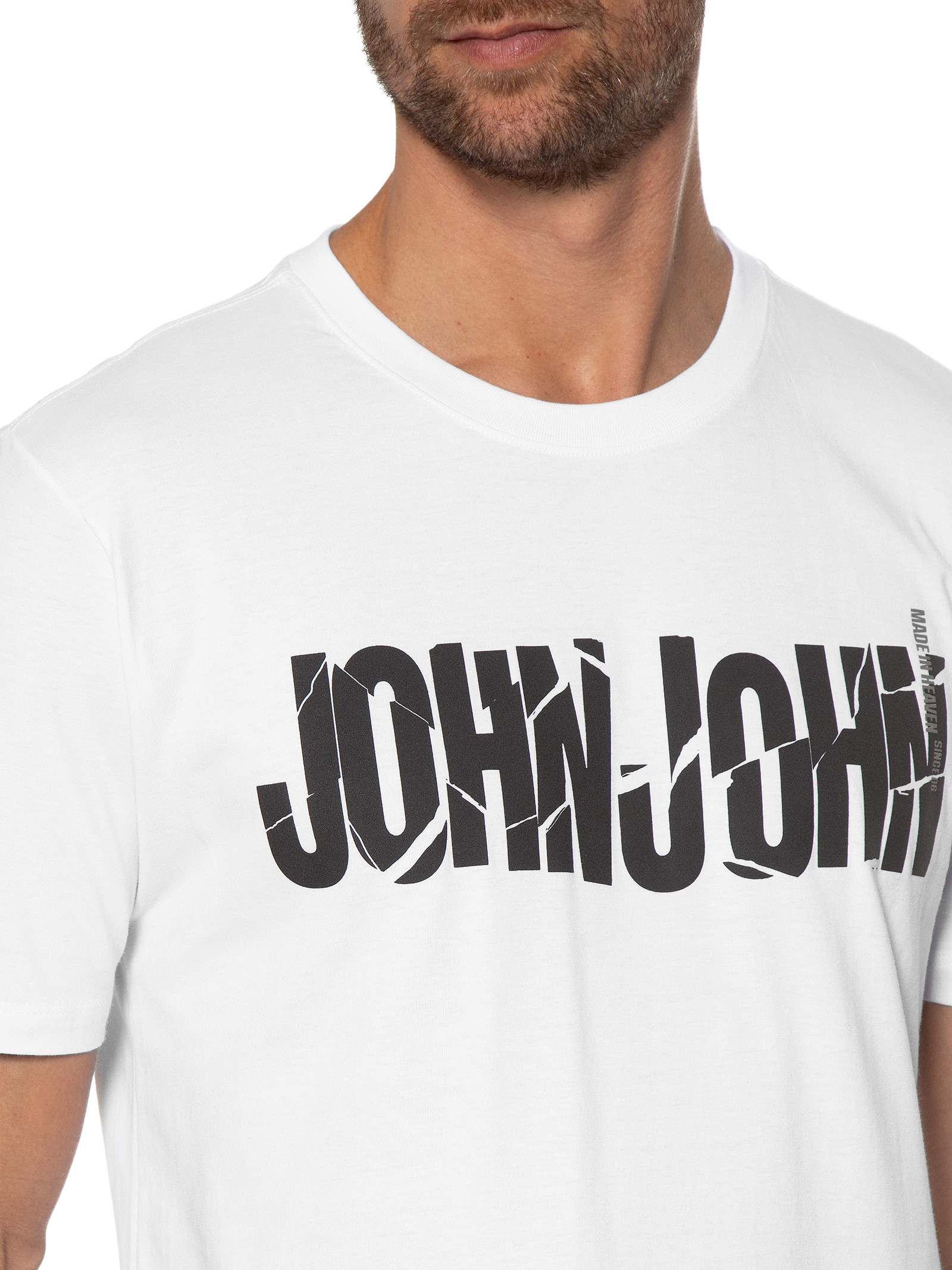 Camiseta John John Masculina Regular Washed Heaven Inc Preta 