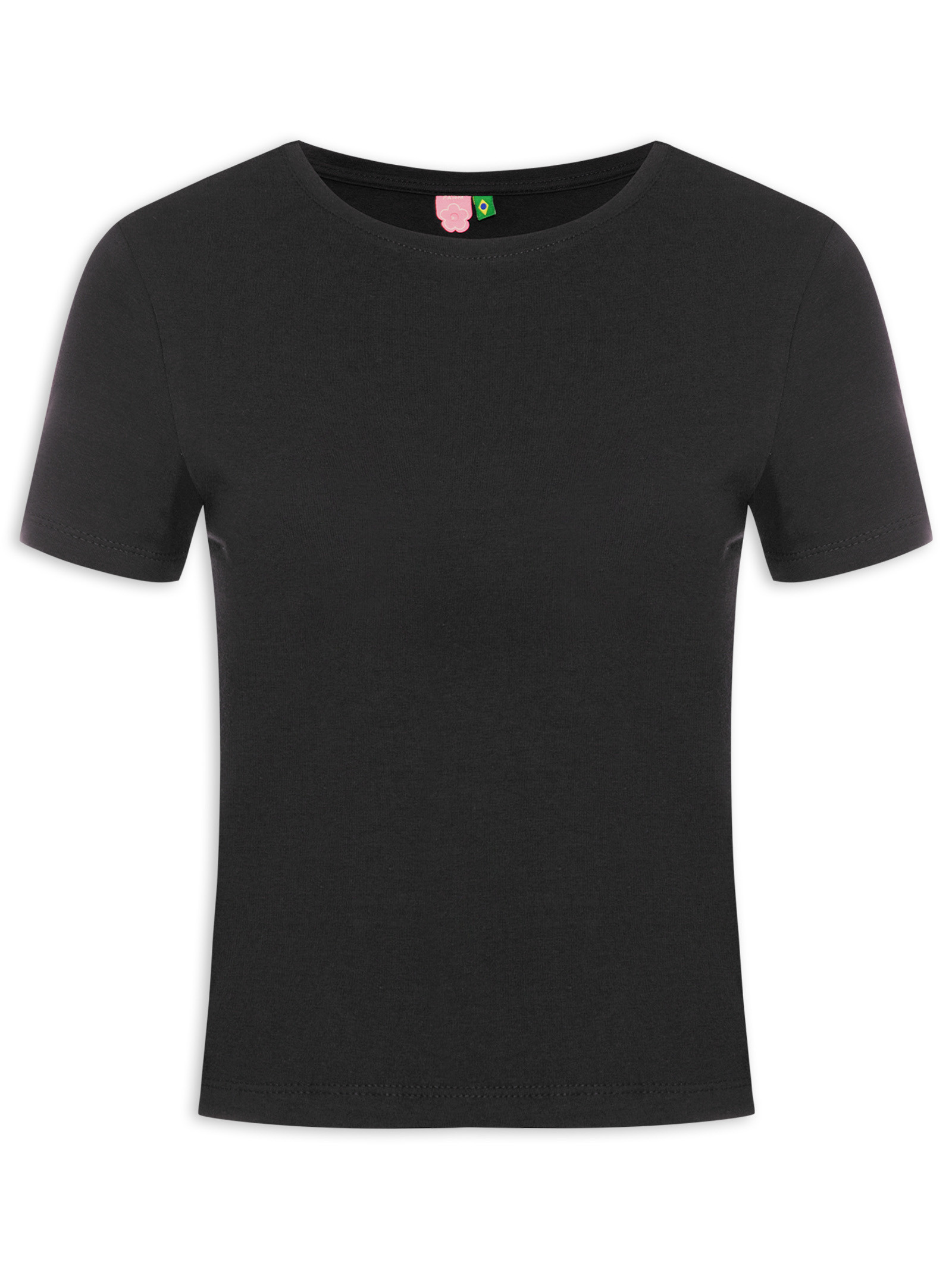 T-shirt preta feminina - compre online, ótimos preços