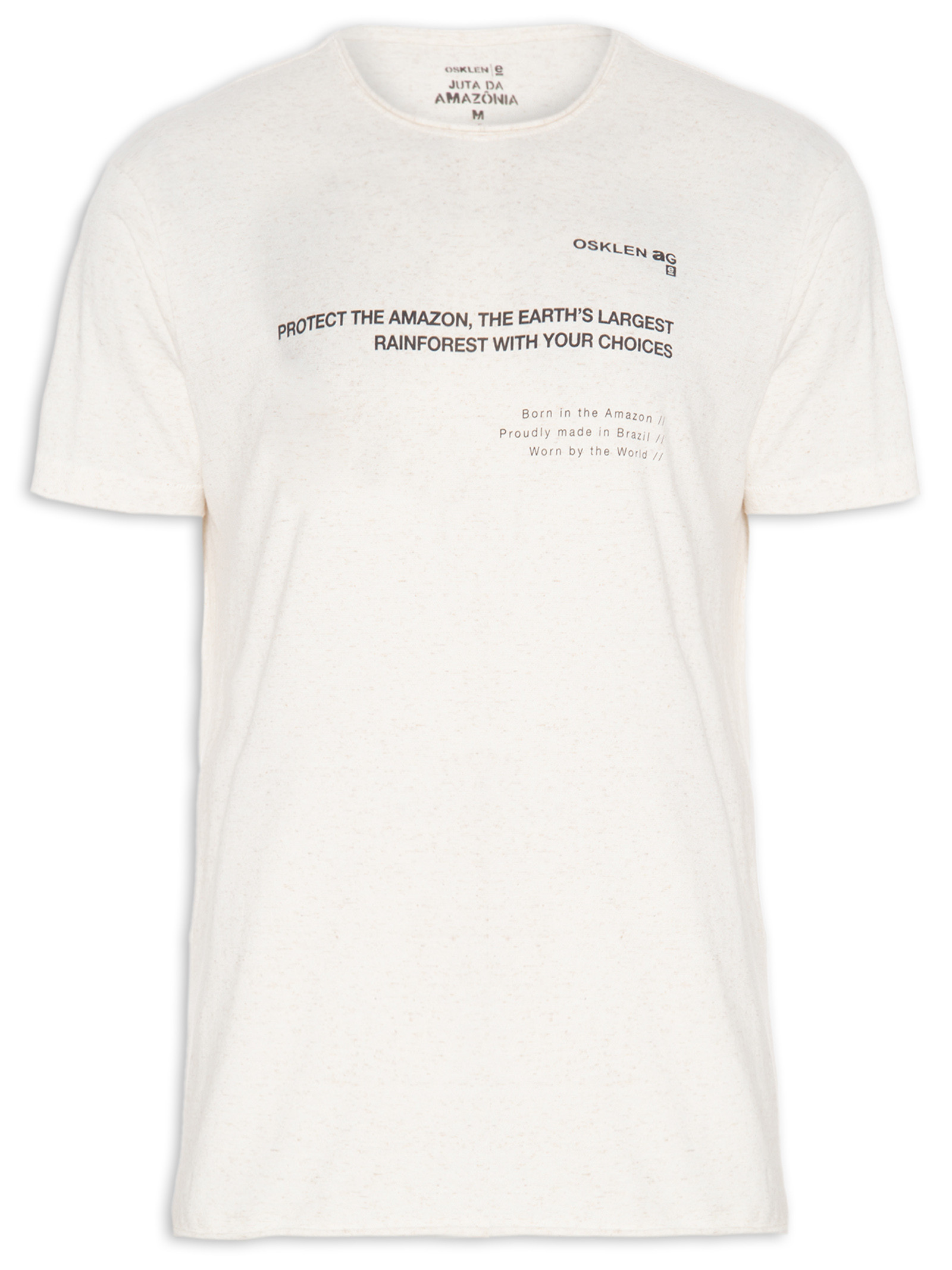 T-shirt Masculina Juta Made In Brazil - Osklen - Off White - Oqvestir