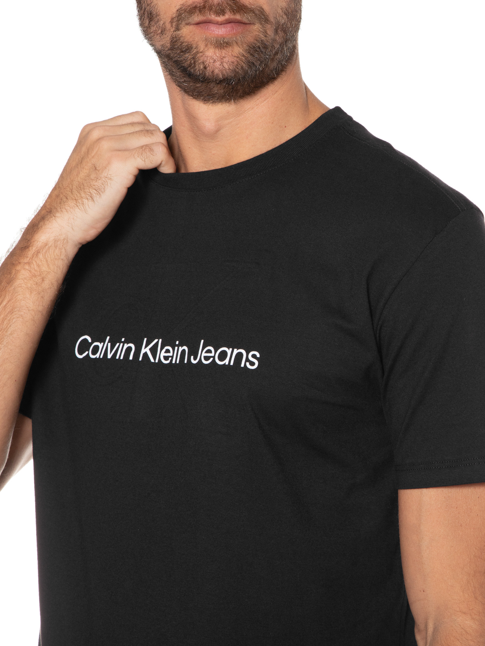 Calvin Klein Jeans CORE MONOGRAM - Camiseta estampada - black