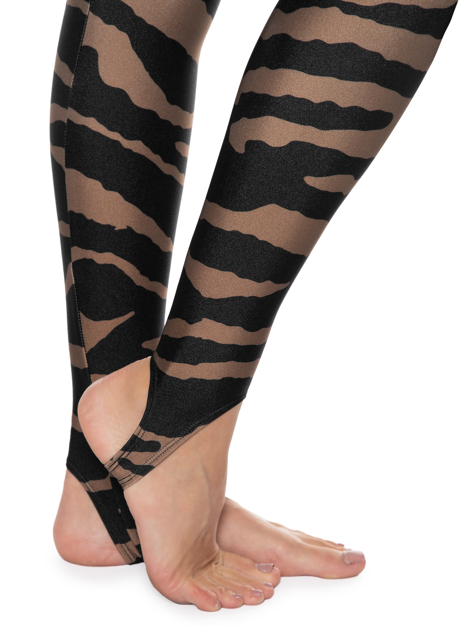 Legging Adidas Zebra - feminino - preto+zebra Preto