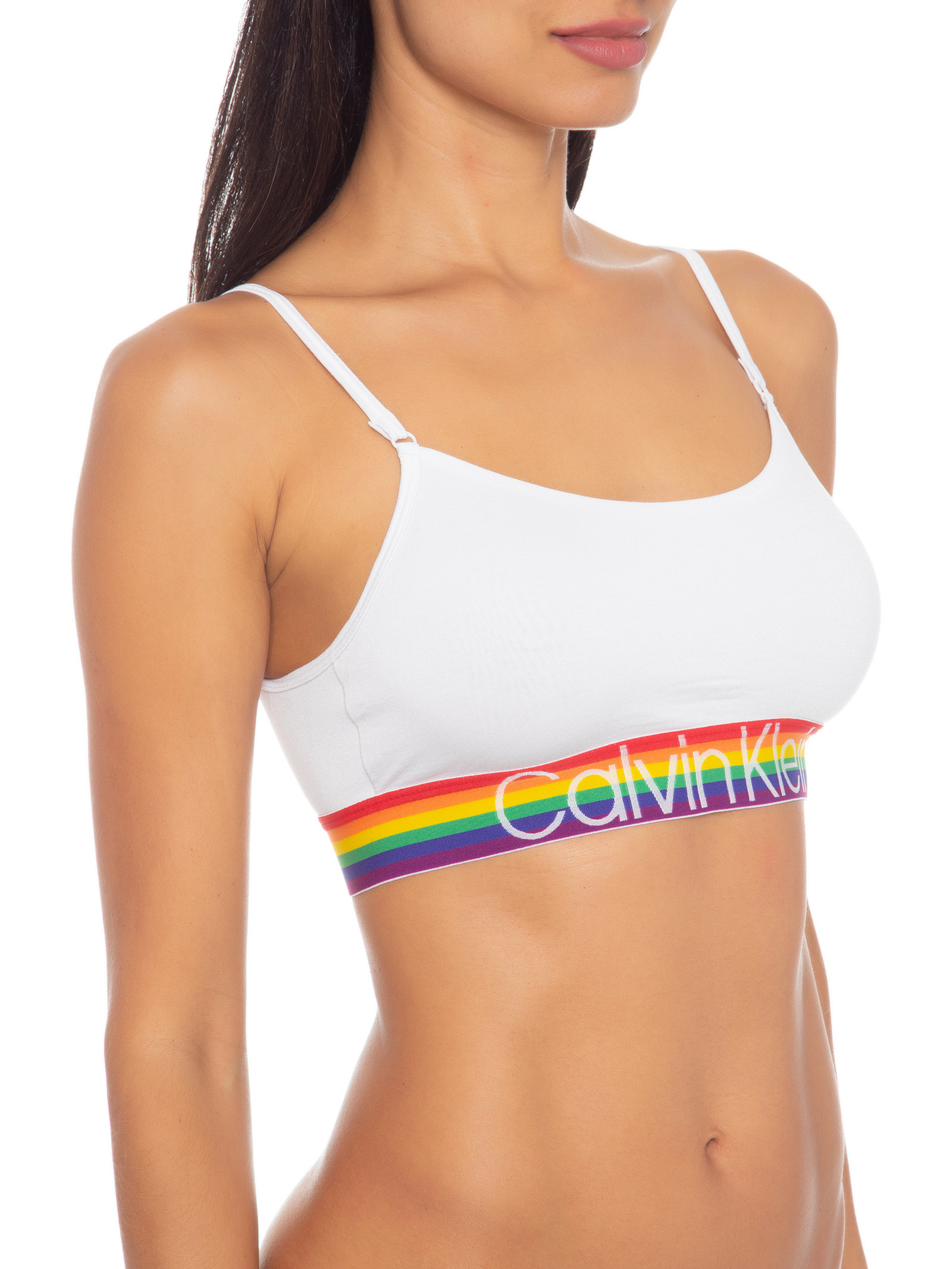 Top Alças Pride - Calvin Klein Underwear - Branco - Oqvestir