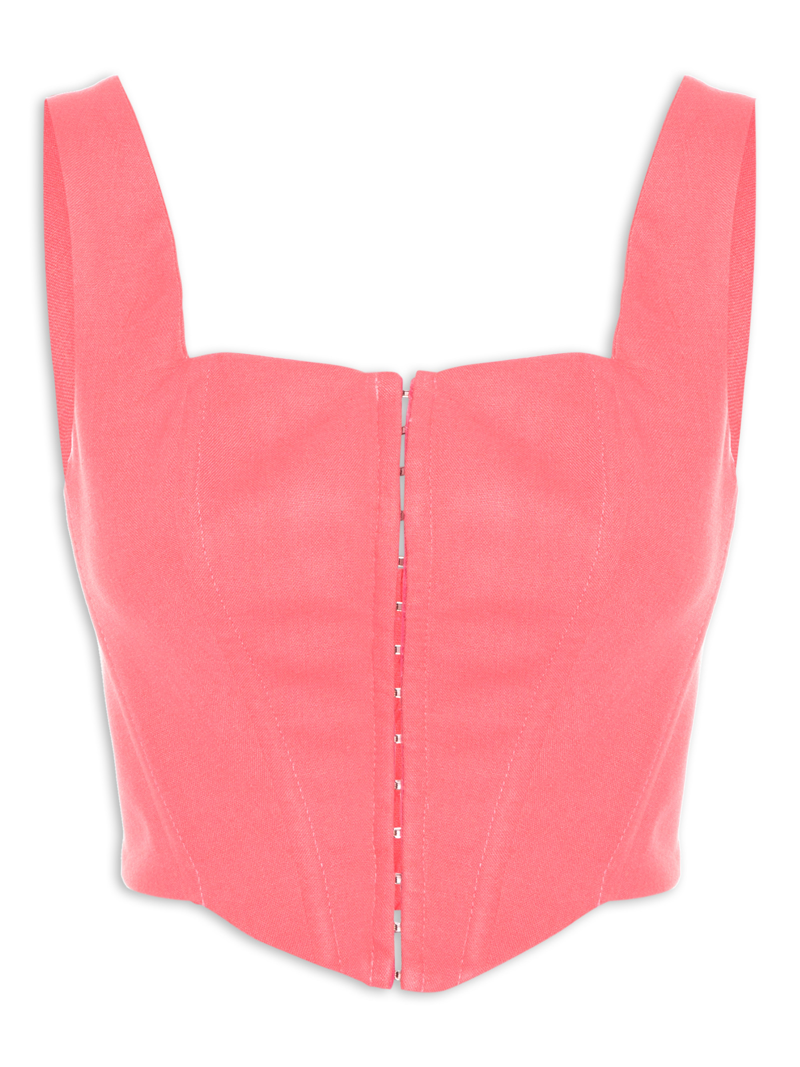 Top Cropped Corset Rosa