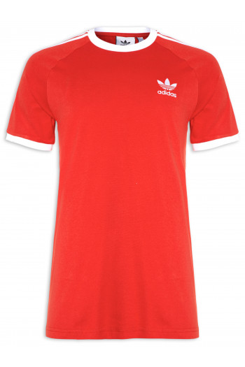 Camiseta Masculina 3 Stripes - Vermelho