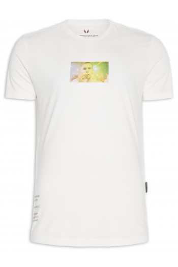 Camiseta Singer Picture - Off White