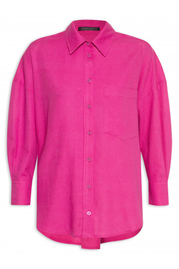 Camisa Feminina Linho Basic - Rosa