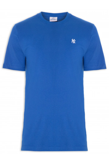Camiseta Masculina Mini Bordado Neyyan - Azul