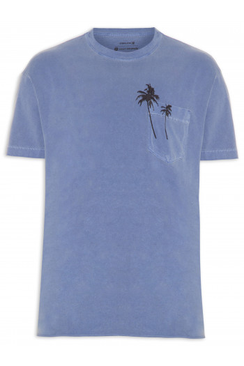 T-shirt Masculina Coqueiros - Azul