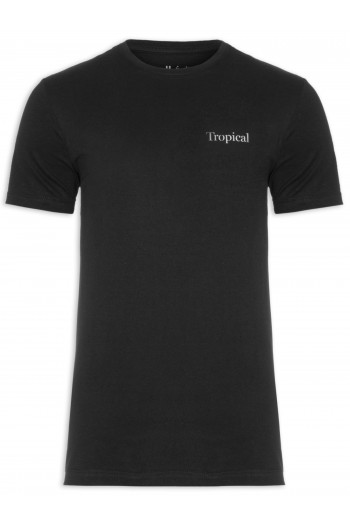 T-shirt Tropical Caipirinha - Preto