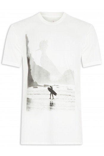 Camiseta Masculina Surf - Off White