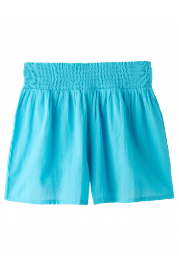 Shorts Em Algodão - Azul