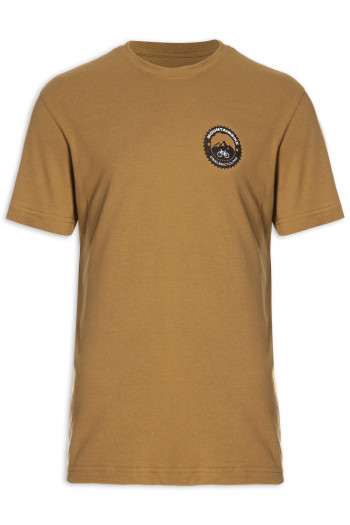 T-Shirt Masculino Patch Mtb - Marrom