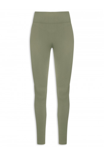 Calça Feminina Legging Canelada - Verde