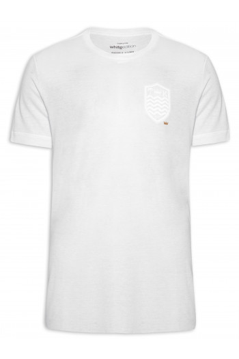 T-shirt Masculina Light Brasão White Edition - Off White