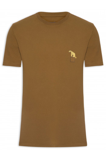 Camiseta Onça Fari - Marrom