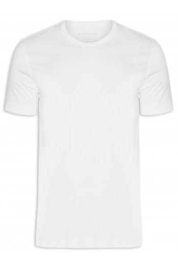 Camiseta Masculina Pima Peruano - Branco