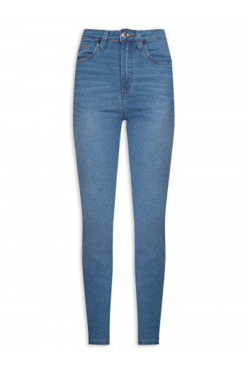 Calça Feminina Jeans Skinny Basic High - Azul