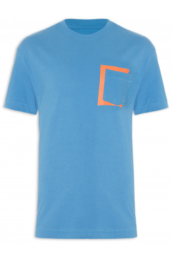 T-shirt Masculina Strong Pocket Color - Azul