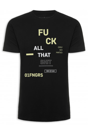 Camiseta Masculina Fck All That - Preto