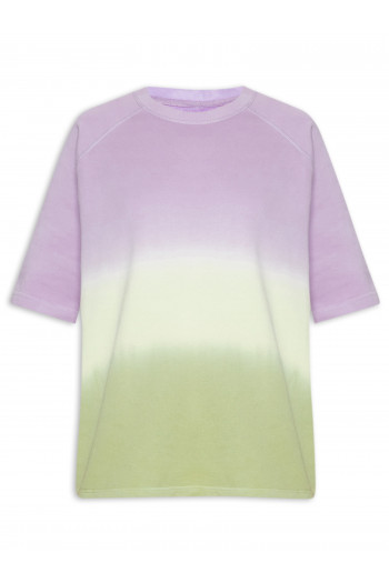 T-Shirt Feminina Tie Dye - Roxo 