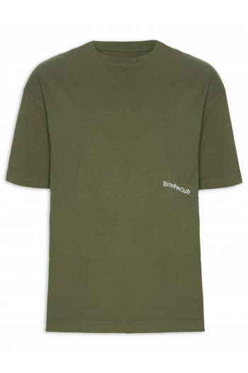 Camiseta Masculina Oversized Peace Club - Verde
