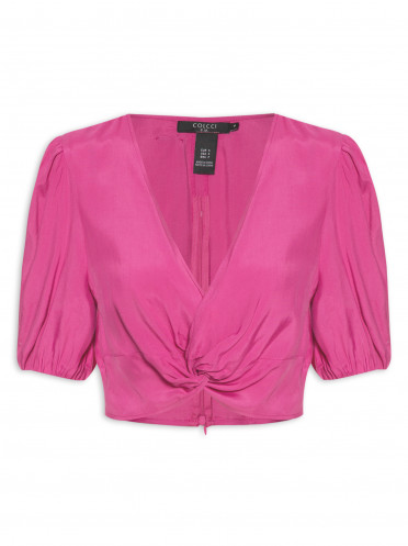 Blusa Cropped - Rosa