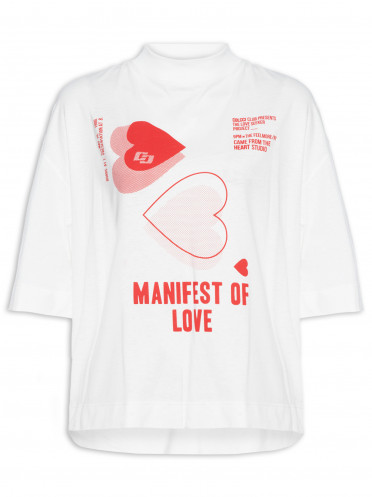 Camiseta Feminina Manifest Of Love - Off White