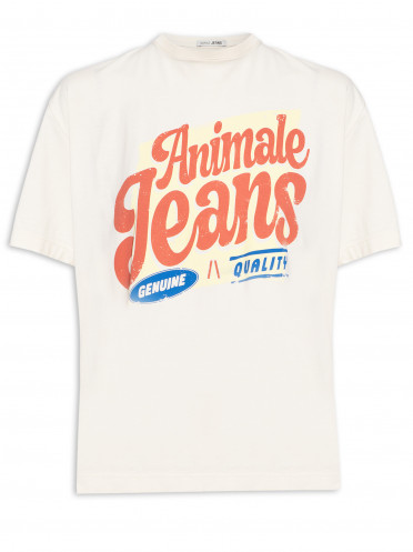 T-Shirt Feminina Over Genuine Quality - Bege