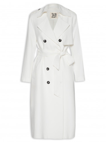 Casaco Feminino Trench Coat Patrícia - Branco