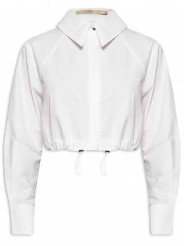 Camisa Feminina Cropped - Off White