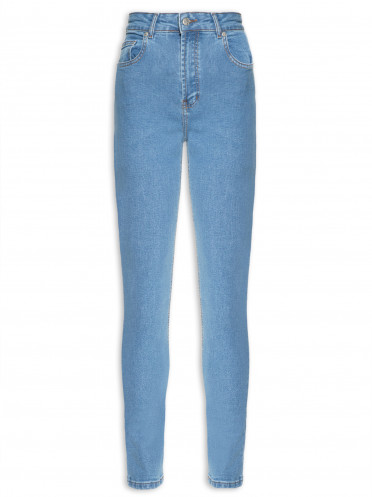 Calça Feminina Jeans Skinny Média - Azul 