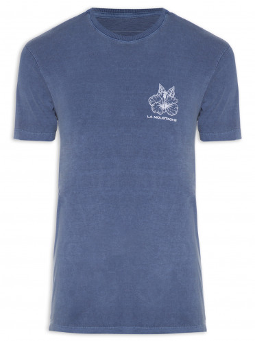 Camiseta Flower - Azul