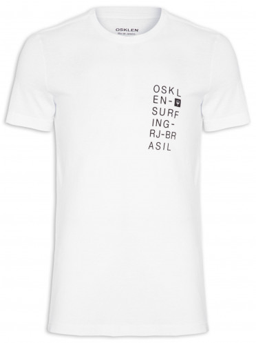 T-shirt Masculina Osklensurfing Rj - Branco