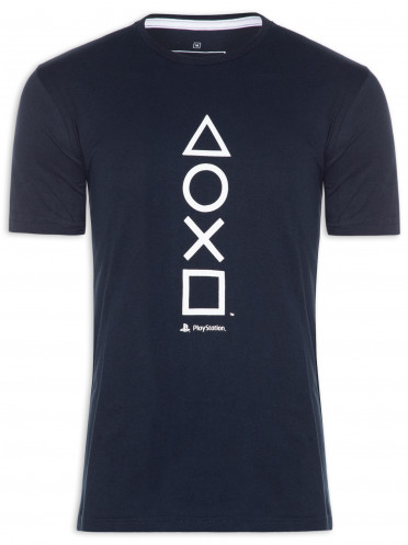 Camiseta Playstation Classic Symbols Elevation - Azul
