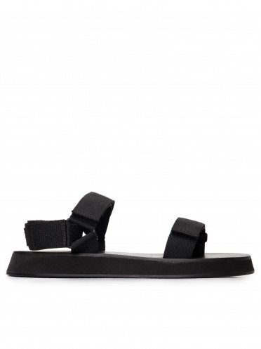 Sandália Flatform Velcro - Preto