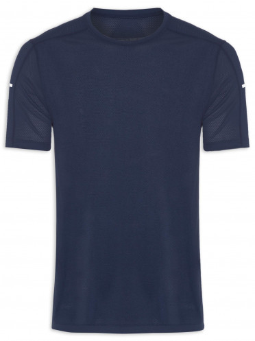 Camiseta Masculina Am Basic Run - Azul