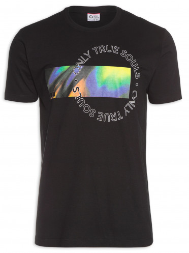 Camiseta Masculina Holographic - Preto