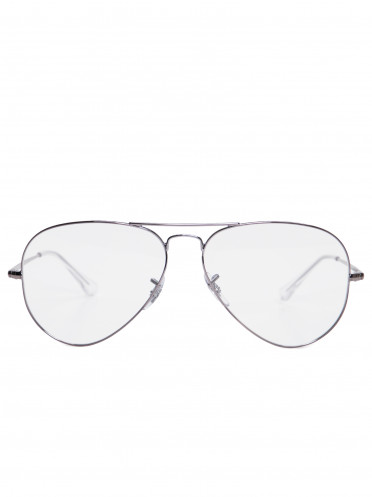 Óculos De Grau Unissex Aviador - Prata