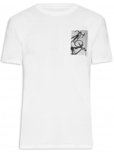 T-shirt Masculina Stone Sideb - Branco