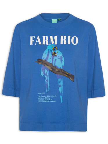 T-shirt Feminina Fit Nature Lovers - Azul