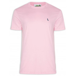 Camiseta Masculina Patch - Rosa