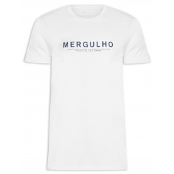 T-shirt Masculina Mergulho - Branco