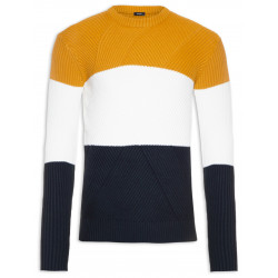 Suéter Masculino Tricolor - Amarelo