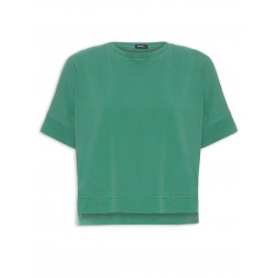 T-shirt Feminina Com Recorte Lateral - Verde
